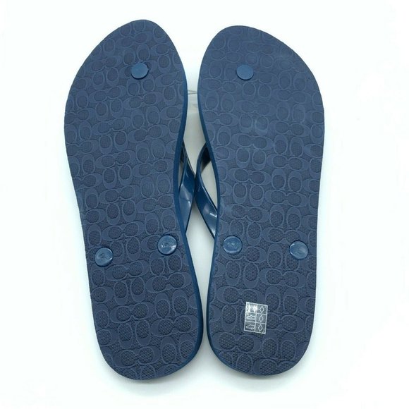 Coach Womens Flip Flop Sandals Floral Slip On - Picture 4 of 6